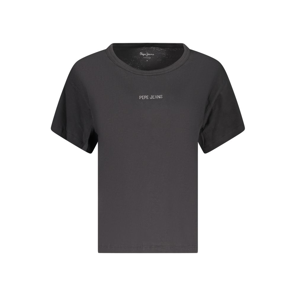 Pepe Jeans Black Cotton Women T-Shirt Pepe Jeans