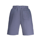 Converse blue cotton men's sweatpants with elastic waistband and relaxed fit, ideal for casual wear and comfortable lounging.