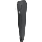Converse black cotton men's trousers laid flat, showing front and waistband details, casual and comfortable style for everyday wear.