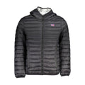 Norway 1963 black polyamide men's jacket with front zipper and stand collar, lightweight and stylish outerwear.