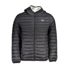 Norway 1963 black polyamide men's jacket with front zipper and stand collar, lightweight and stylish outerwear.