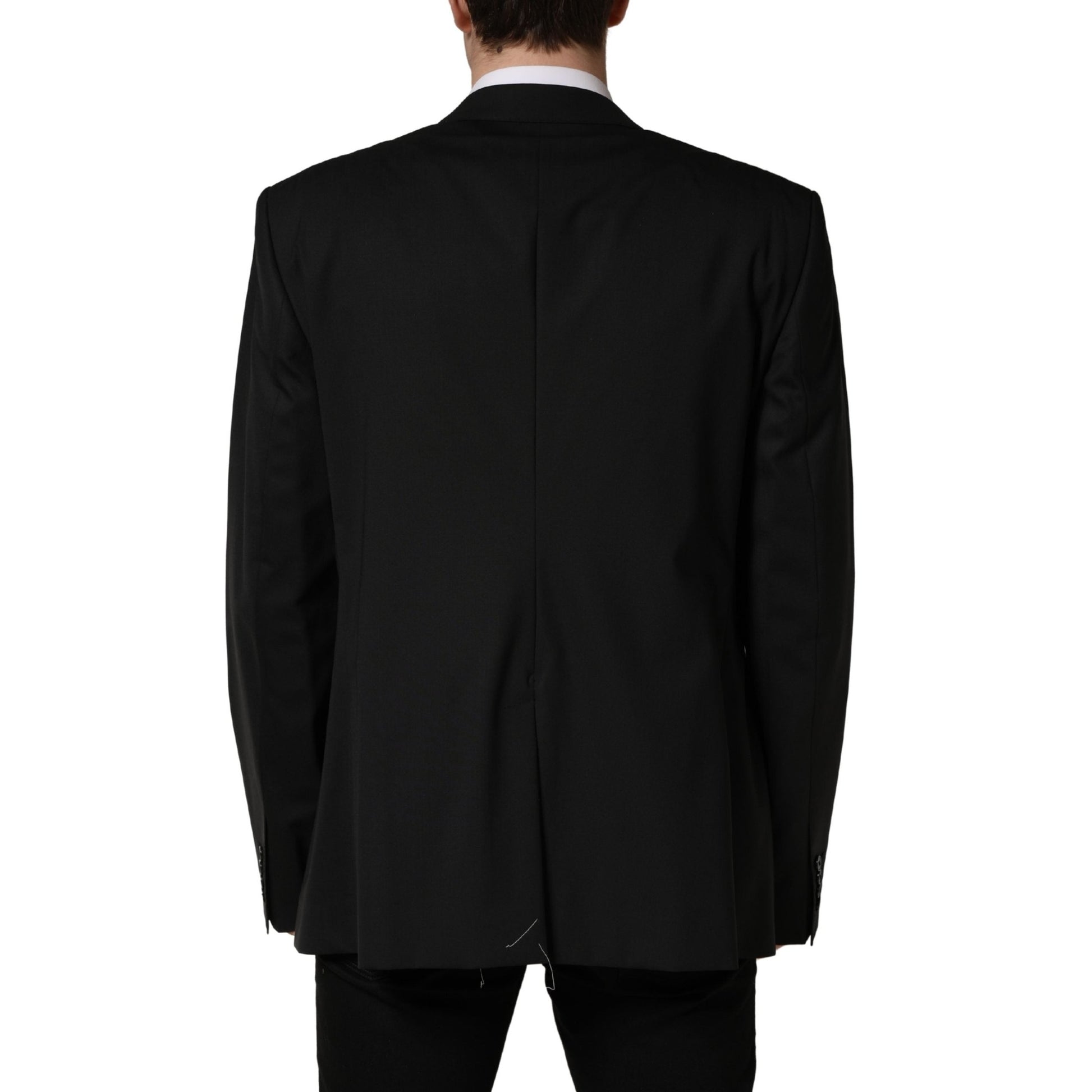 Dolce & Gabbana Black Single Breasted 2 Button Suit Jacket Dolce & Gabbana