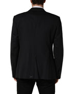 Dolce & Gabbana Blue Single Breasted 2 Button Suit Jacket