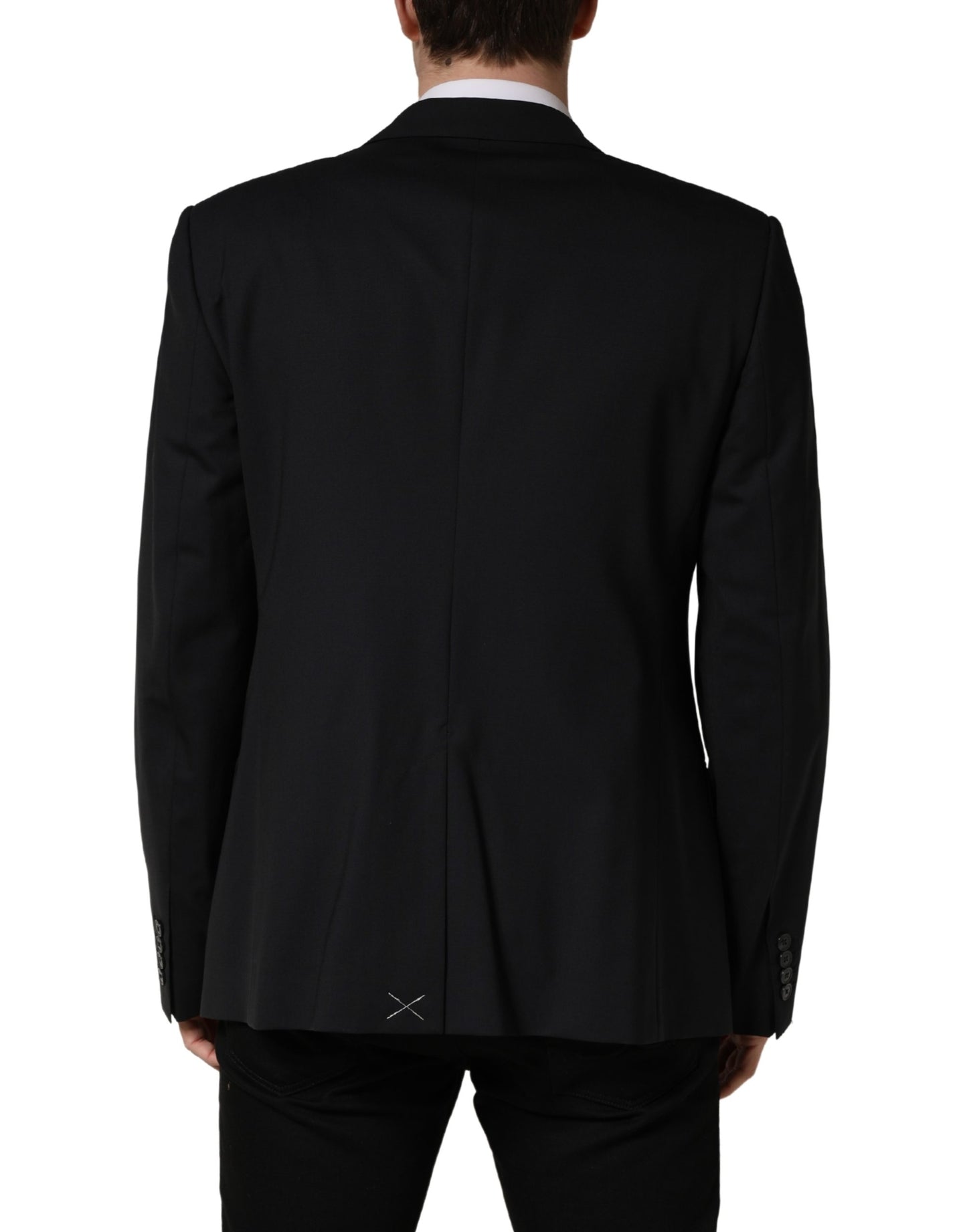 Dolce & Gabbana Blue Single Breasted 2 Button Suit Jacket Dolce & Gabbana