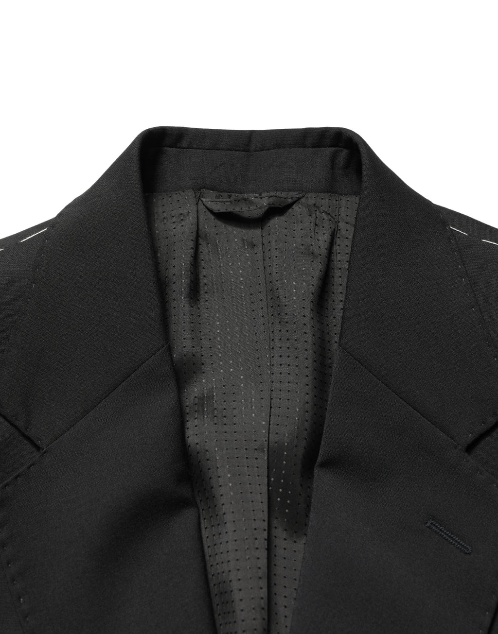 Dolce & Gabbana Black Polyester 2 Buttons Men Suit Jacket - Eljoys Fashion 