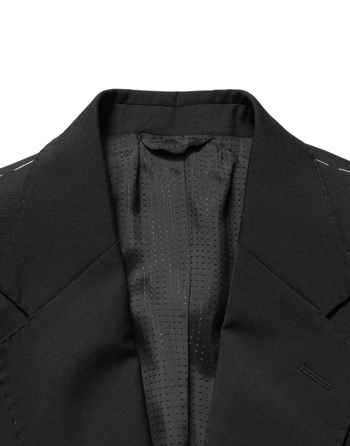 Dolce & Gabbana Black Polyester 2 Buttons Men Suit Jacket - Eljoys Fashion 