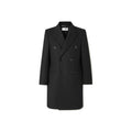 Saint Laurent Black Wool Coat Saint Laurent