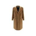 Saint Laurent Brown Wool Coat Saint Laurent