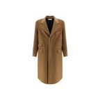 Saint Laurent Brown Wool Coat Saint Laurent