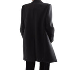 Saint Laurent Black Wool Coat Saint Laurent