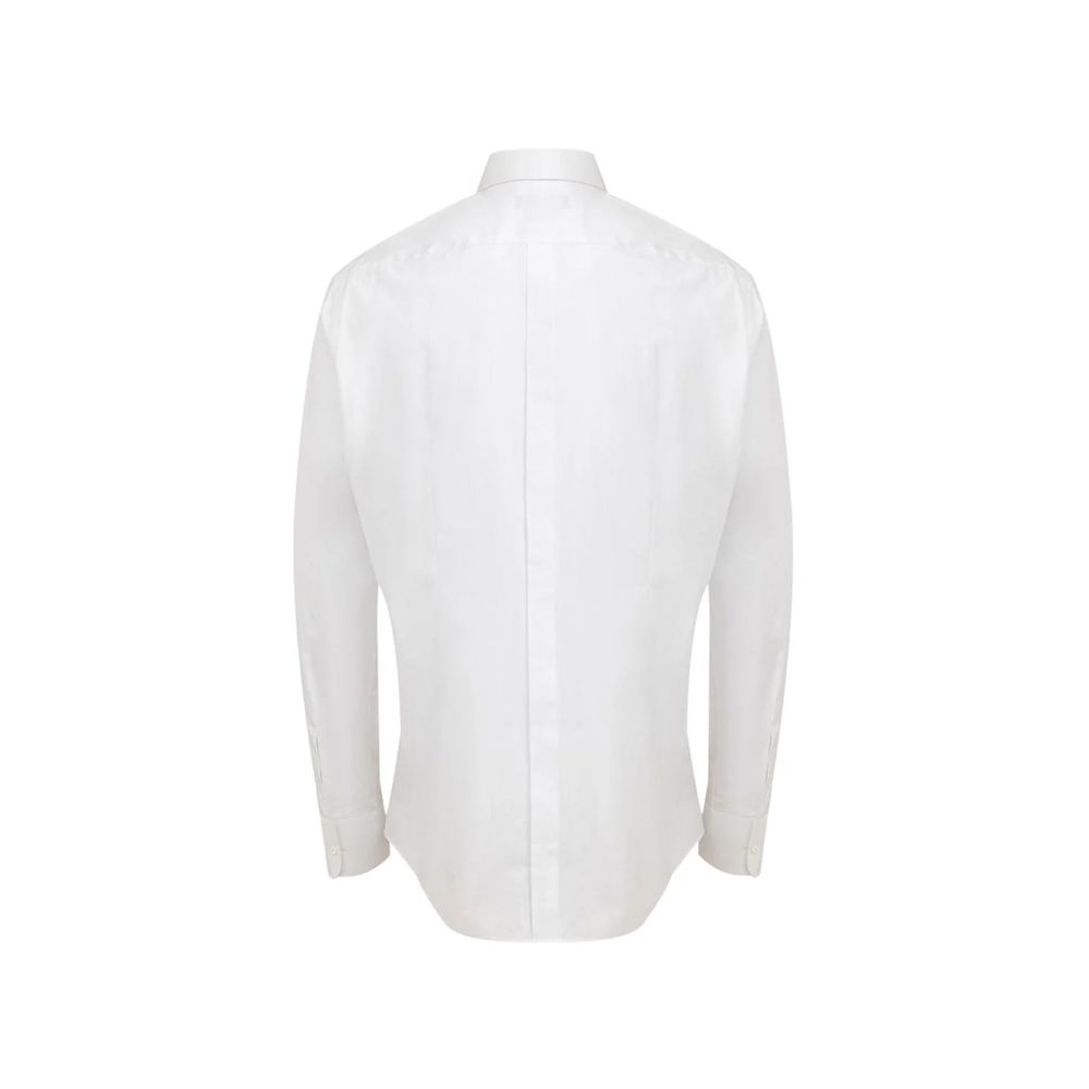 Dolce & Gabbana White Cotton Dress Shirt - Eljoys Fashion 