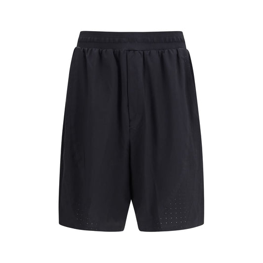 Y-3 Black Polyester Bermuda Shorts Y-3
