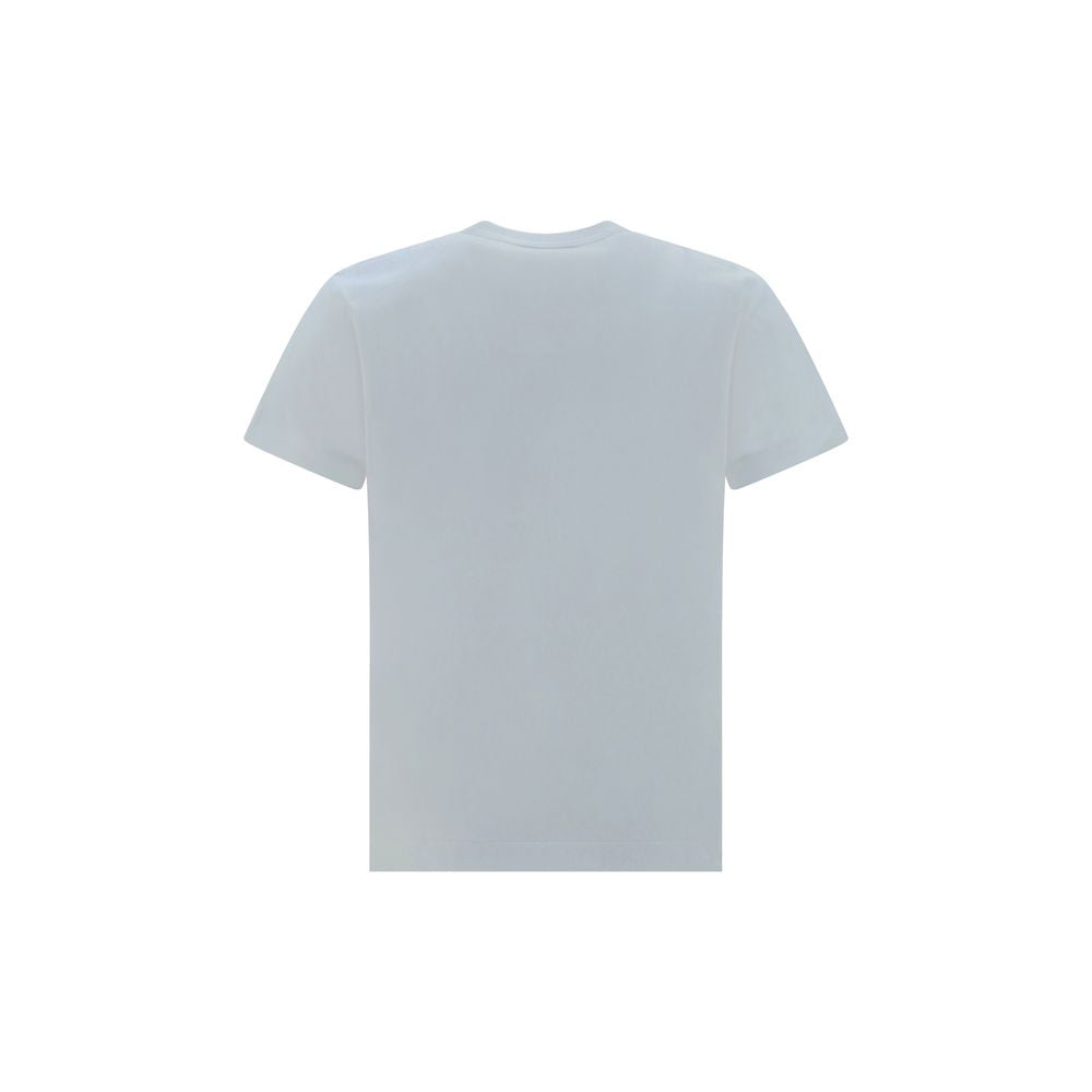 Comme Des Garçons Play White Cotton T-Shirt Comme Des Garçons Play