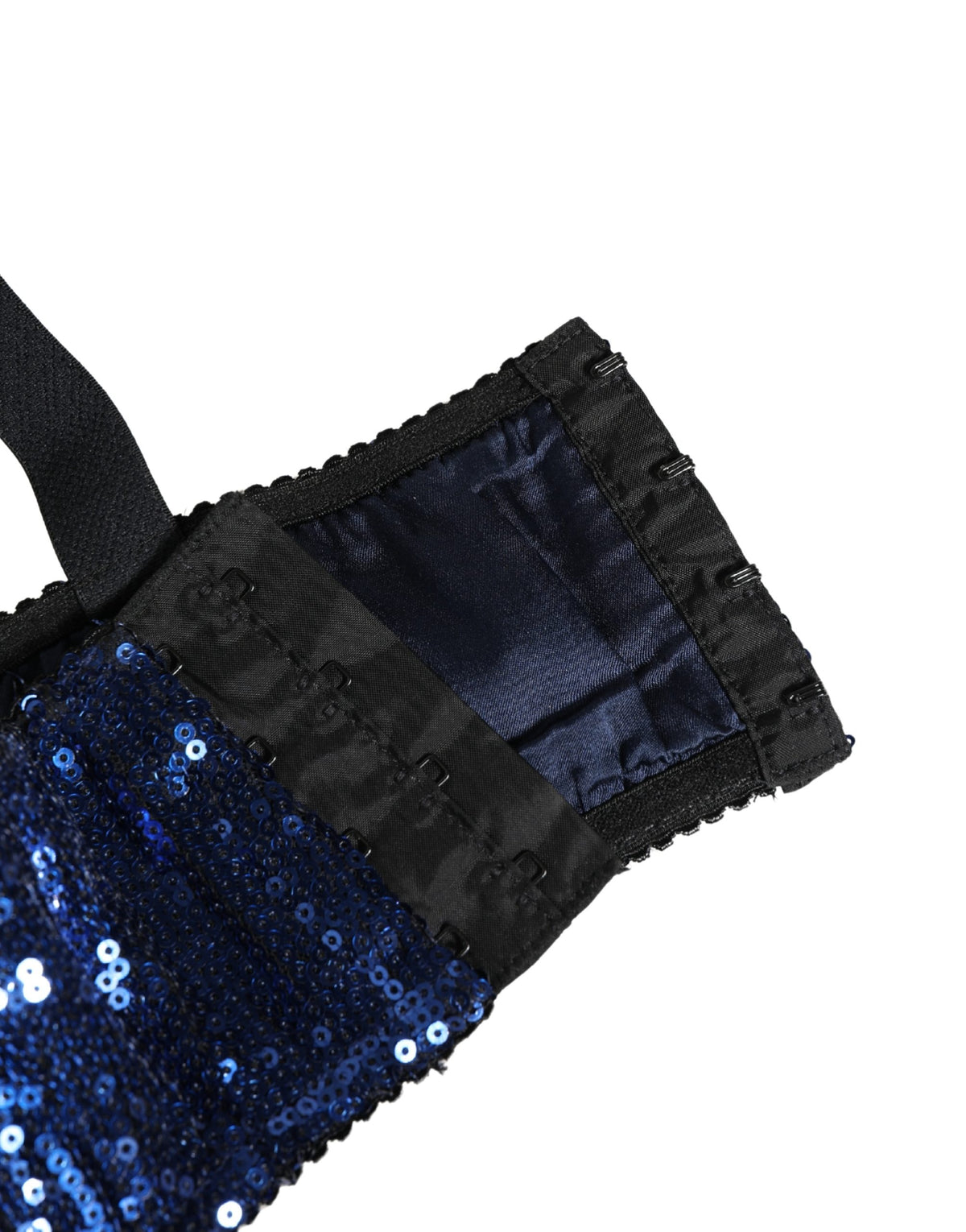 Dolce & Gabbana Blue Sequined Nyon Balconnet Bra Underwear - Eljoys Fashion 
