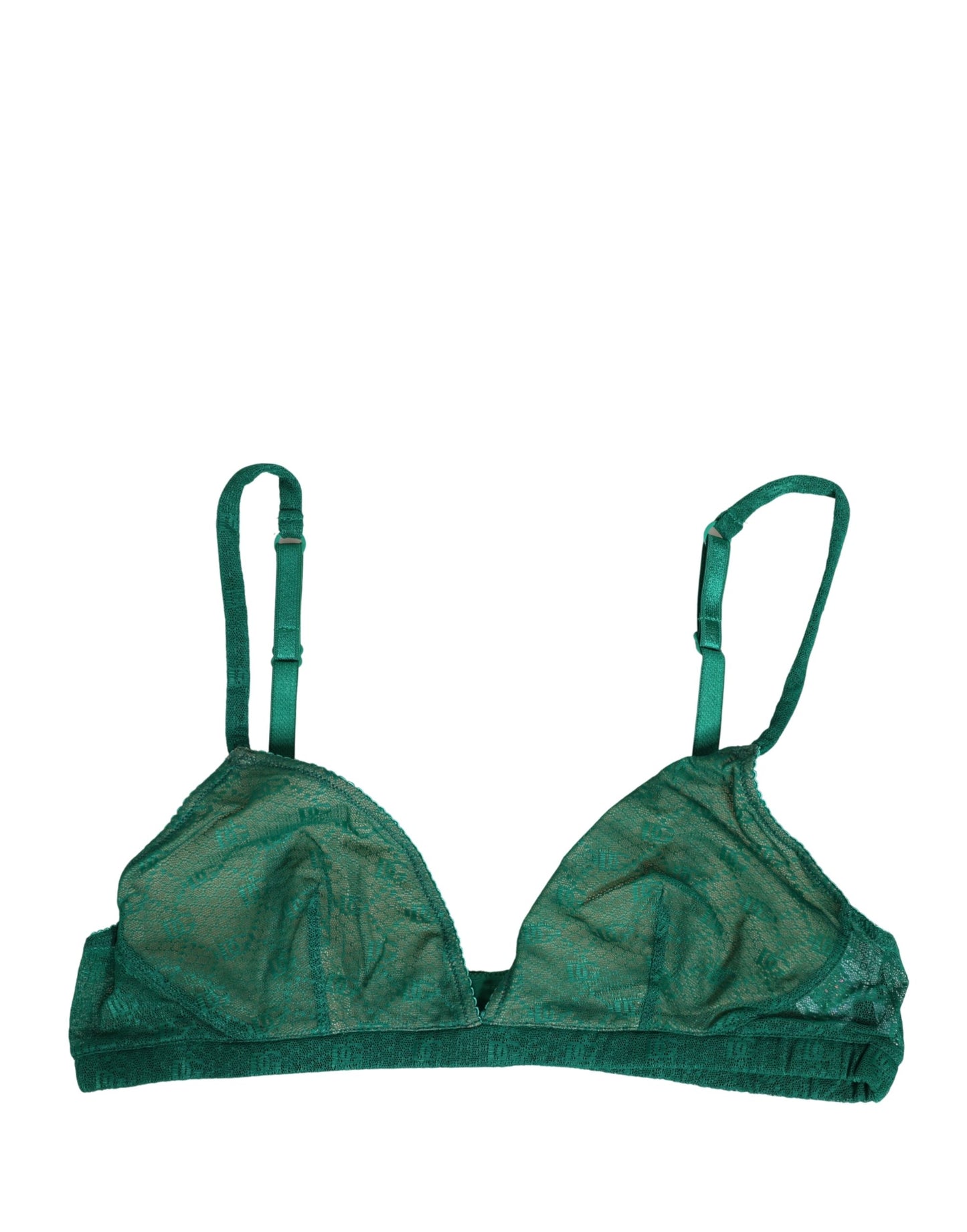 Dolce & Gabbana Green Nylon Stretch Soft Cup Brassiere Underwear Dolce & Gabbana