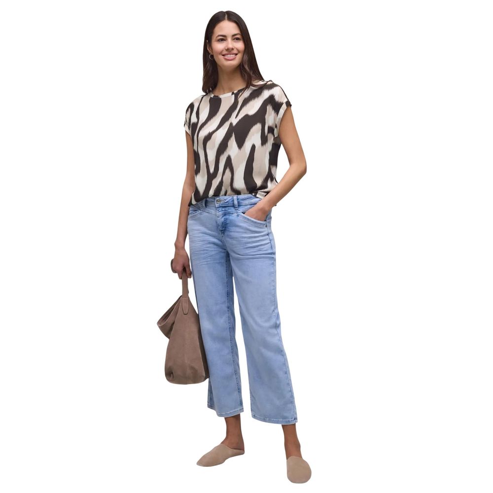 Street One Brown Viscose Blouse Street One