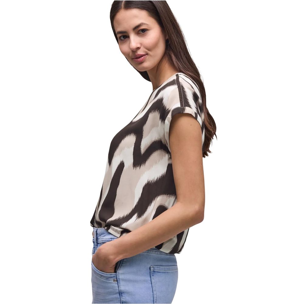 Street One Brown Viscose Blouse Street One