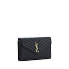 Saint Laurent Black Lamb Ovis Aries Aries Shoulder Bag Saint Laurent