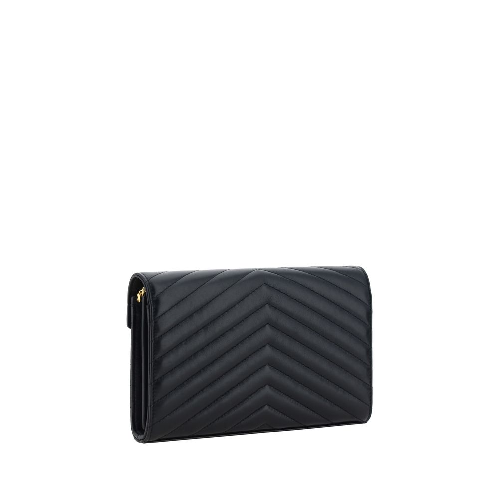 Saint Laurent Black Lamb Ovis Aries Aries Shoulder Bag Saint Laurent