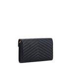 Saint Laurent Black Lamb Ovis Aries Aries Shoulder Bag Saint Laurent