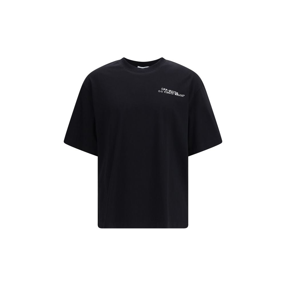 Off-White Black Cotton T-Shirt Off-White