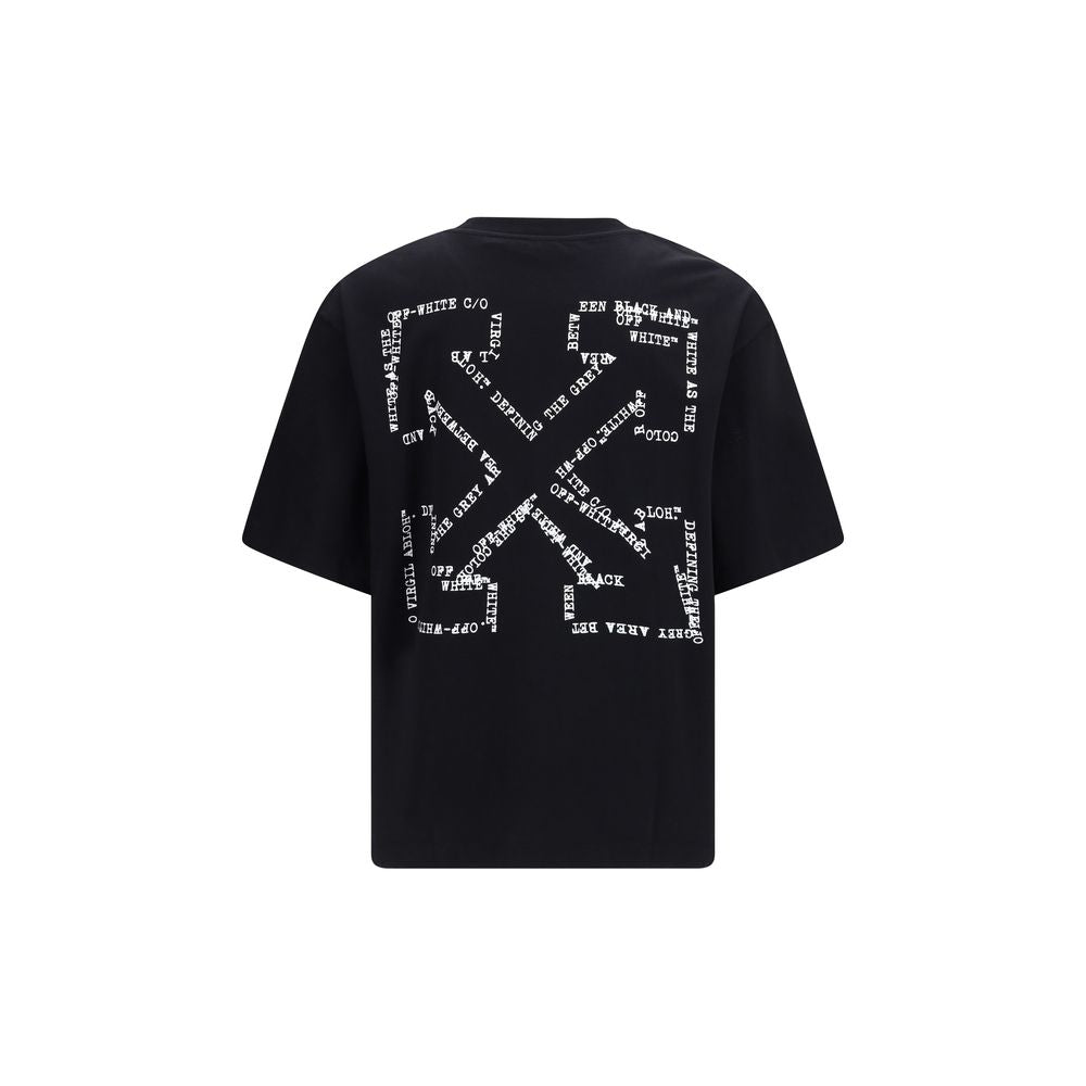 Off-White Black Cotton T-Shirt Off-White