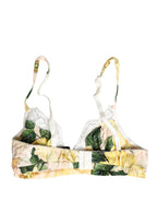 Dolce & Gabbana Multicolor Floral Print Soft Cup Bra Underwear Dolce & Gabbana