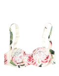 Dolce & Gabbana Multicolor Floral Semi-Pad Underwire Underwear Dolce & Gabbana