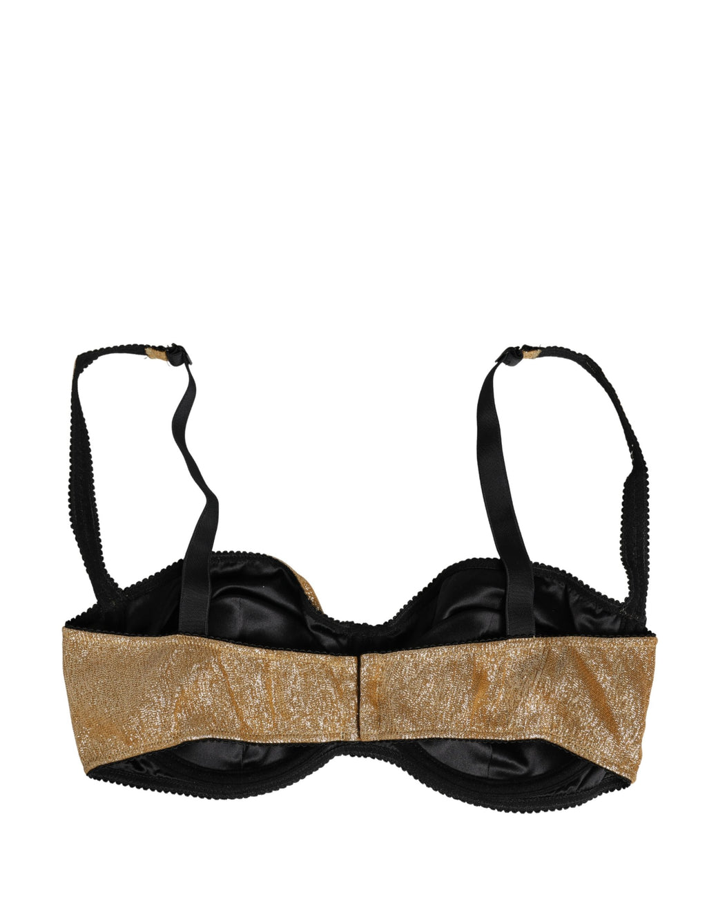 Dolce & Gabbana Gold Semi-Pad Underwire Balconette Bra Underwear Dolce & Gabbana