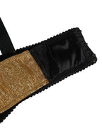 Dolce & Gabbana Gold Semi-Pad Underwire Balconette Bra Underwear Dolce & Gabbana