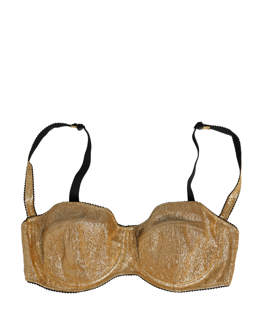 Dolce & Gabbana Gold Semi-Pad Underwire Balconette Bra Underwear Dolce & Gabbana