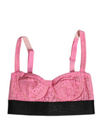 Dolce & Gabbana Pink Semi-Pad Underwire Balconette Bra Underwear