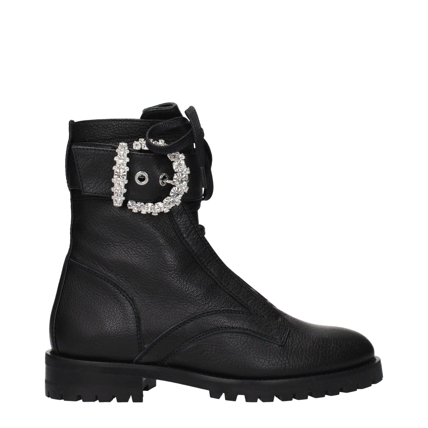 Jimmy Choo Black Leather Ankle Boots Jimmy Choo