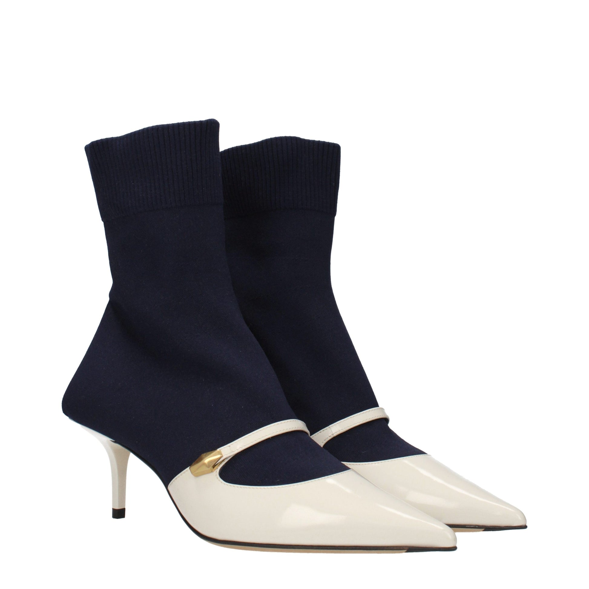 Jimmy Choo Blue Fabric Ankle Boots Jimmy Choo