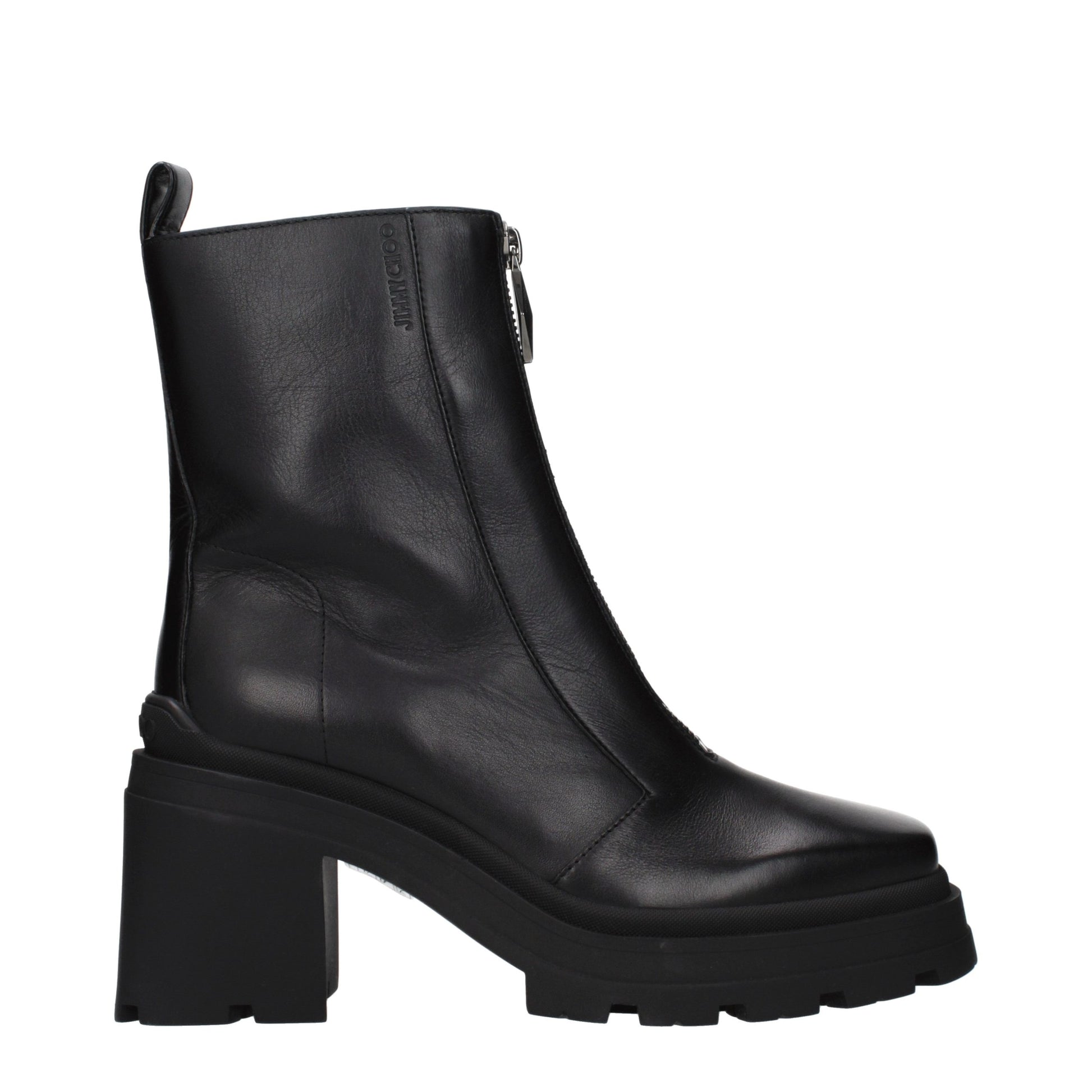 Jimmy Choo Black Leather Ankle Boots Jimmy Choo