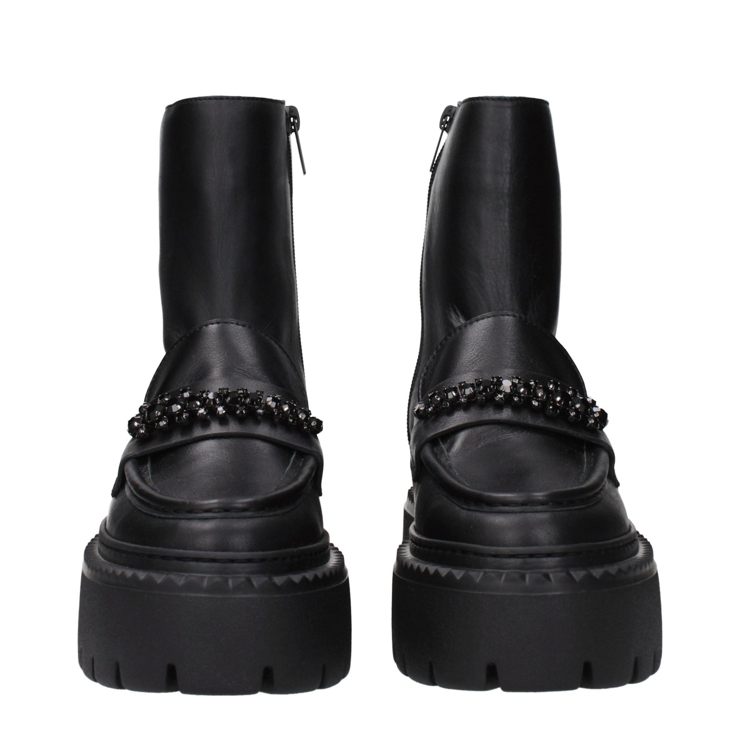 Jimmy Choo Black Leather Ankle Boots Jimmy Choo