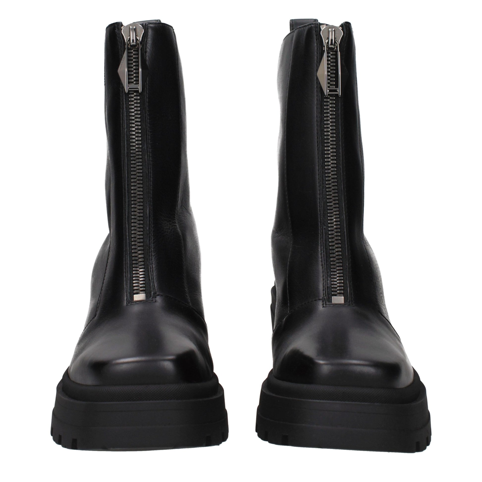 Jimmy Choo Black Leather Ankle Boots Jimmy Choo
