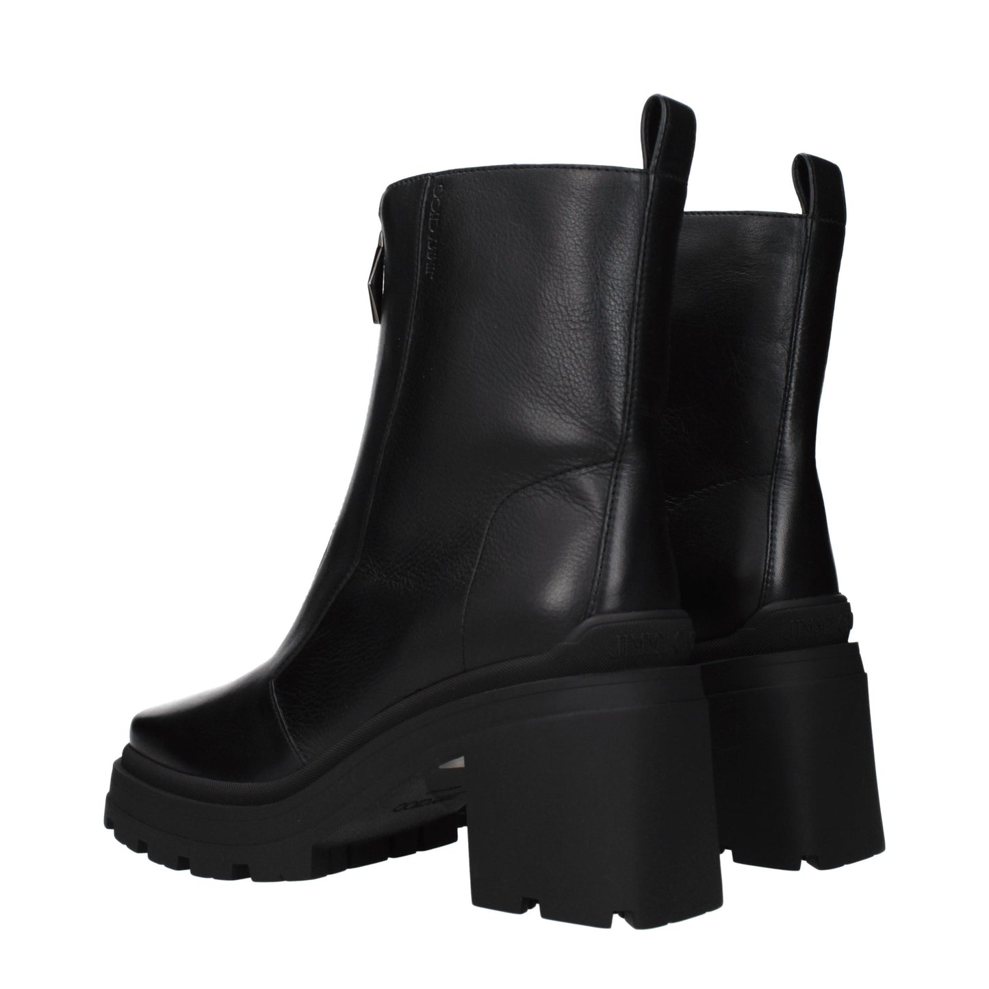 Jimmy Choo Black Leather Ankle Boots Jimmy Choo