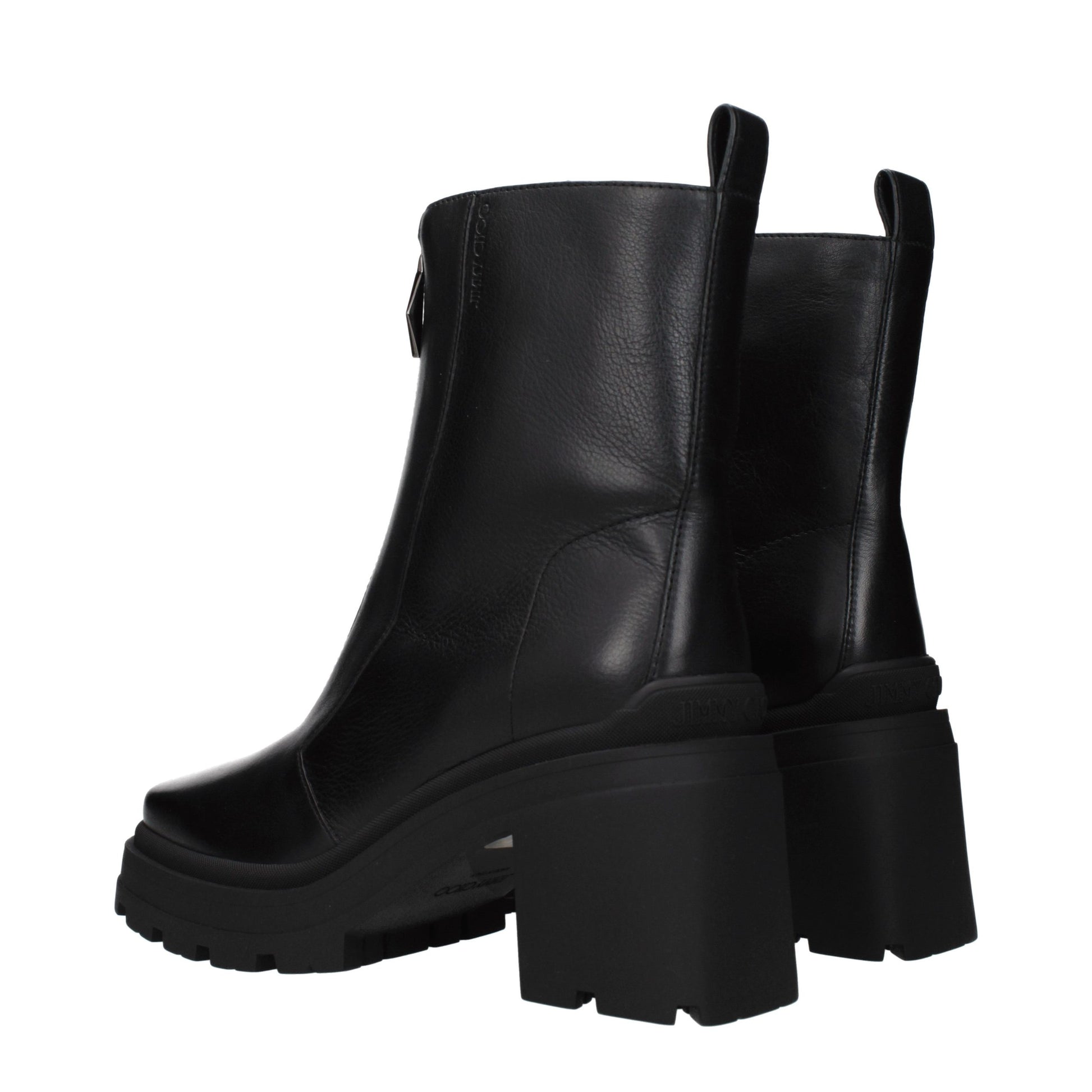 Jimmy Choo Black Leather Ankle Boots Jimmy Choo