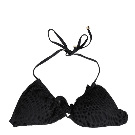 Dolce & Gabbana Black Padded Triangle Halter Bikini Top Swimwear Dolce & Gabbana