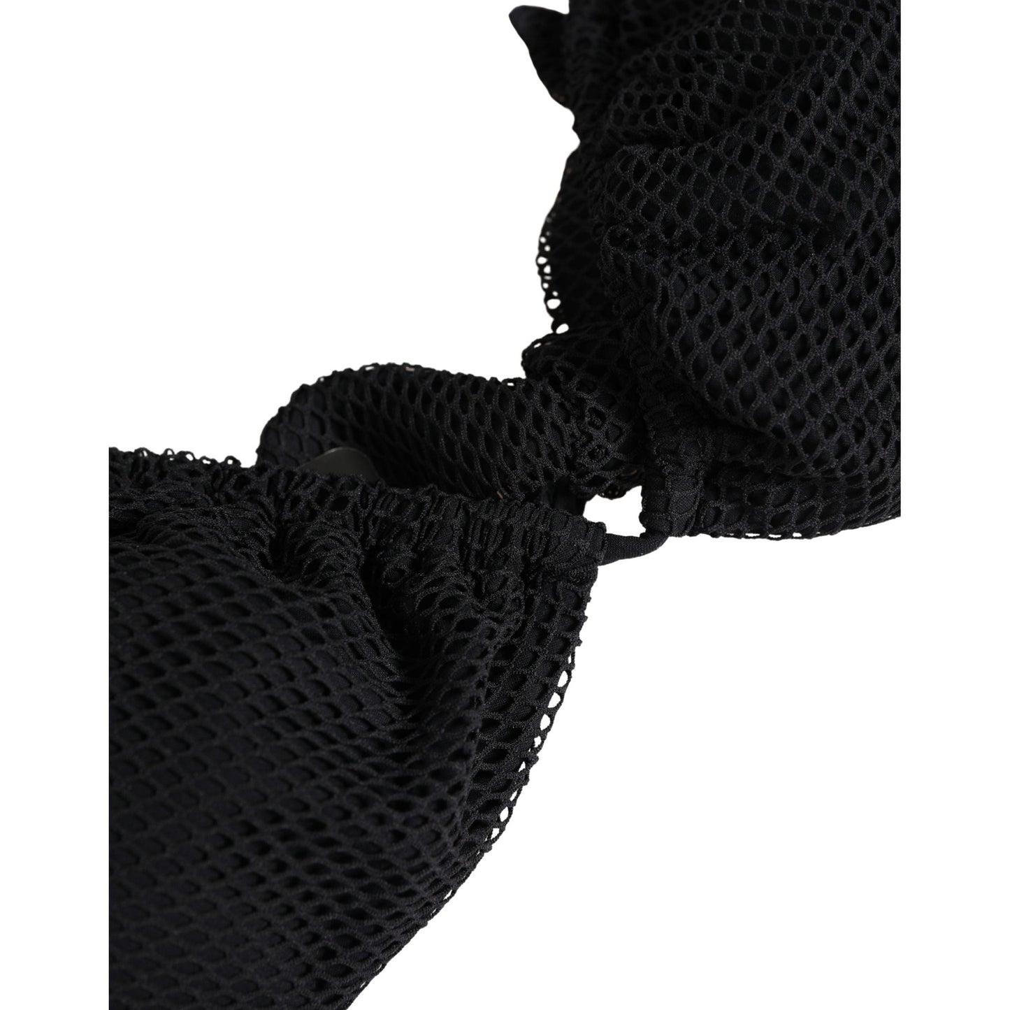 Dolce & Gabbana Black Padded Triangle Halter Bikini Top Swimwear Dolce & Gabbana