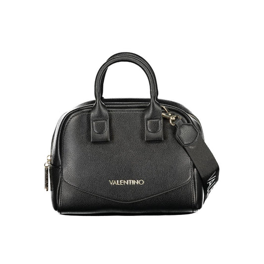 Mario Valentino Black Synthetic Leather Women's Bag with Shoulder Strap Mario Valentino