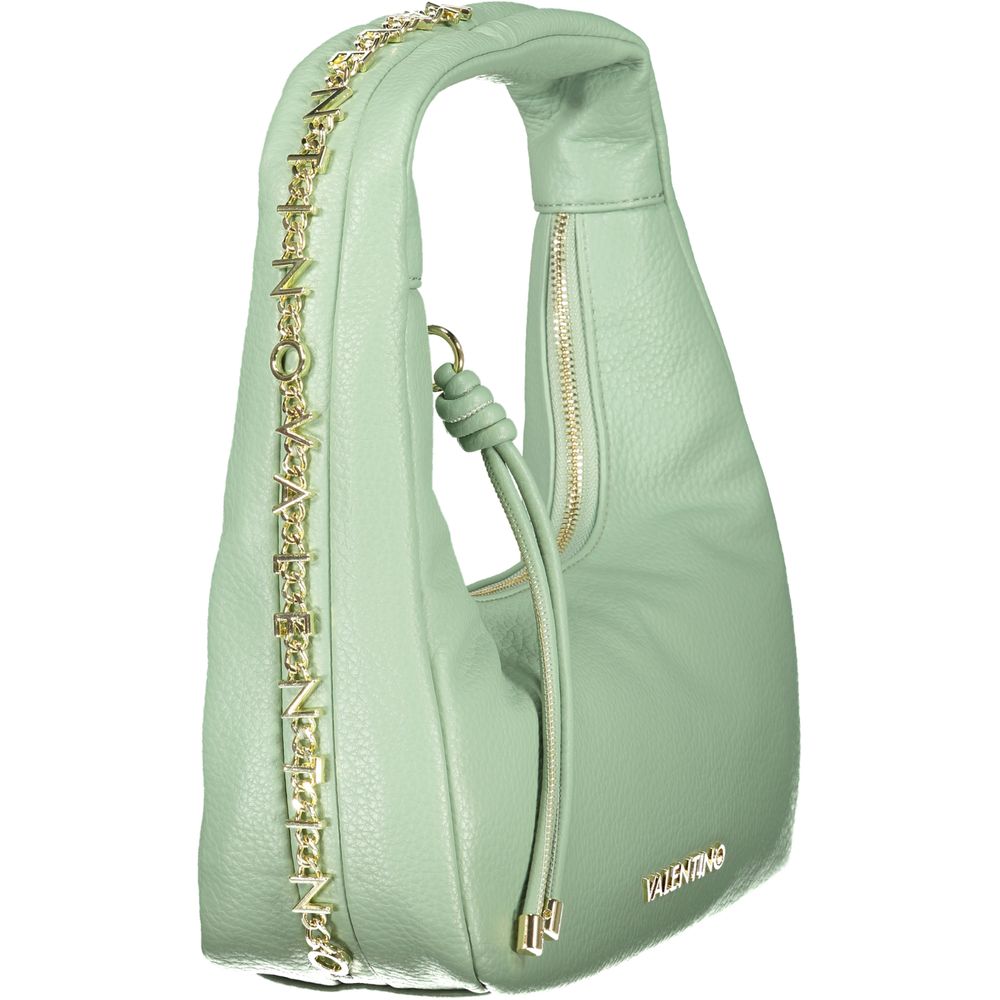 Mario Valentino Verde polyurethane women's bag with sleek design and top handle, showcasing a stylish accessory for everyday use.