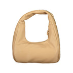 Beige Mario Valentino women's polyurethane bag with sleek design and subtle branding, perfect for stylish everyday use.