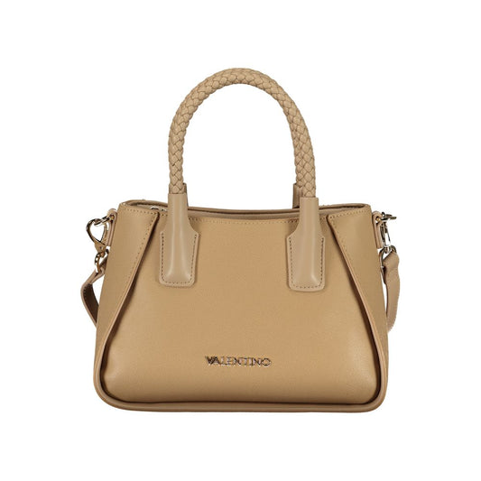 Mario Valentino Beige Polyurethane Women's Bag with Handles and Shoulder Strap Mario Valentino
