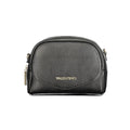 Mario Valentino Nero polyurethane women's bag with silver hardware and sleek design, featuring a top handle and spacious interior.