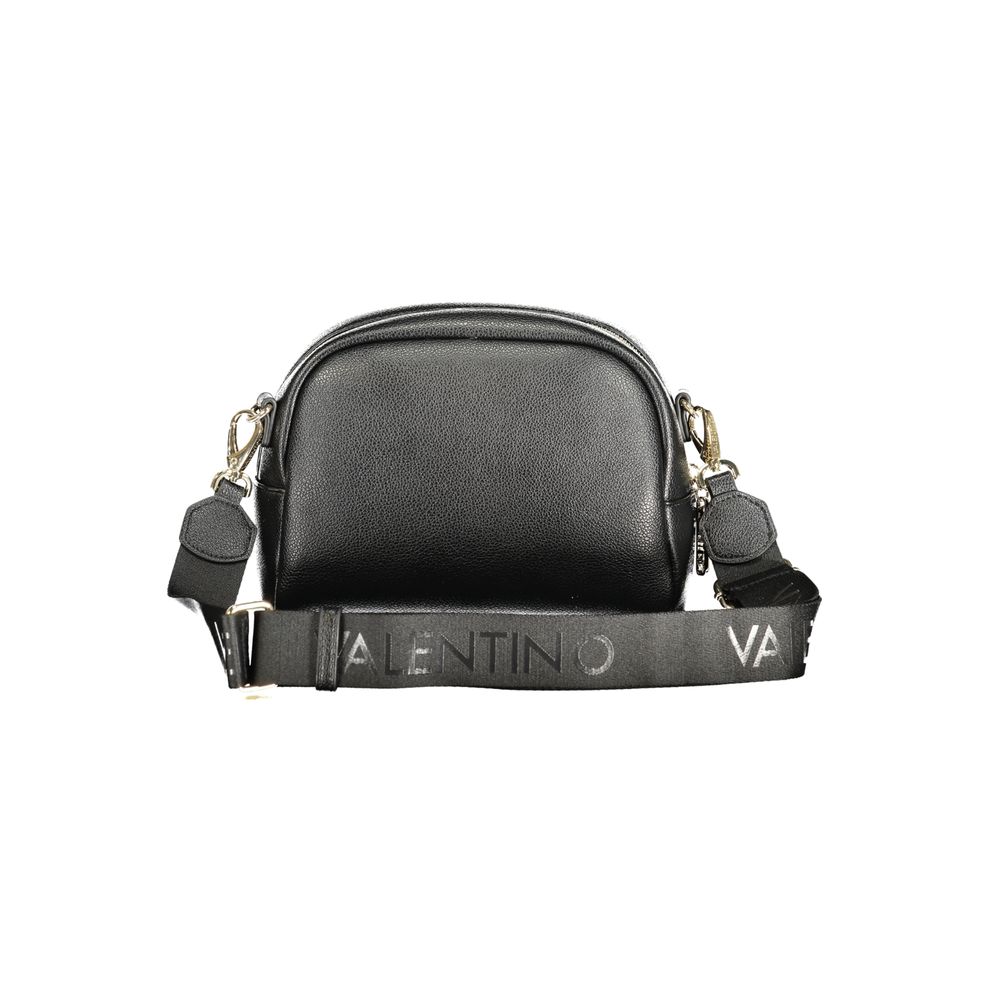 Mario Valentino Nero polyurethane women's bag with sleek design, featuring a structured shape and subtle detailing.