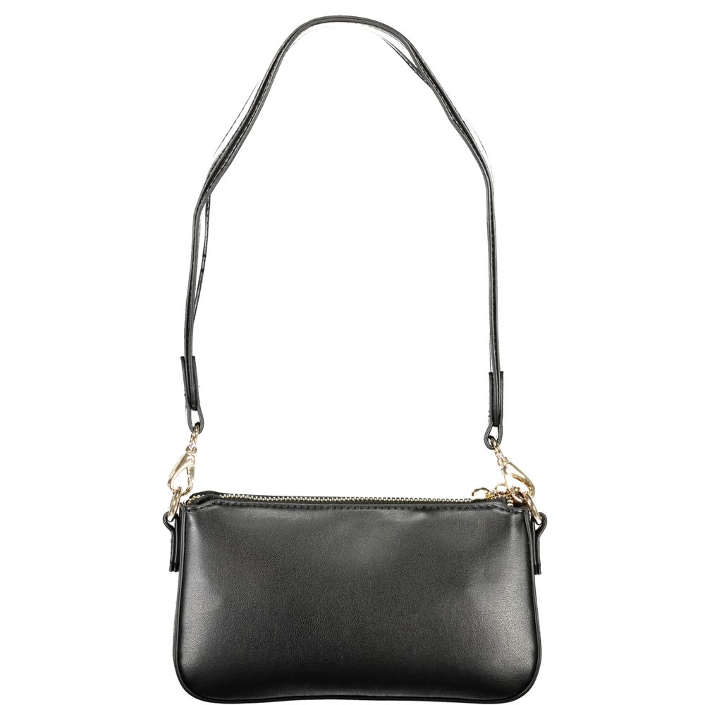 Mario Valentino Nero women's handbag made of polyurethane with adjustable shoulder strap, stylish and versatile accessory.