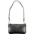 Mario Valentino Nero women's handbag made of polyurethane with adjustable shoulder strap, stylish and versatile accessory.