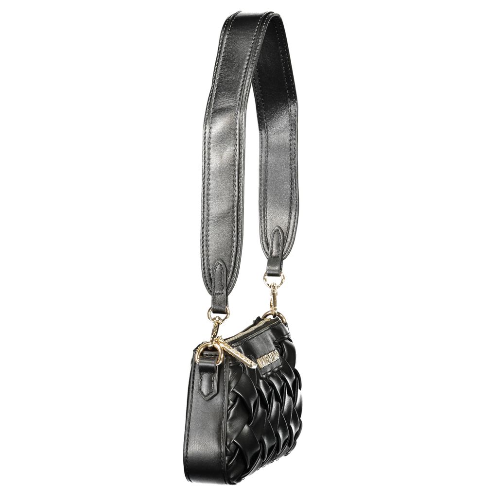 Mario Valentino Nero women's handbag made of polyurethane with adjustable shoulder strap, stylish and versatile accessory.